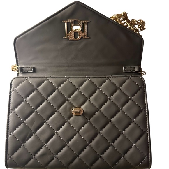 Badgley Mischka Purse Gray and Gold - Picture 2 of 13